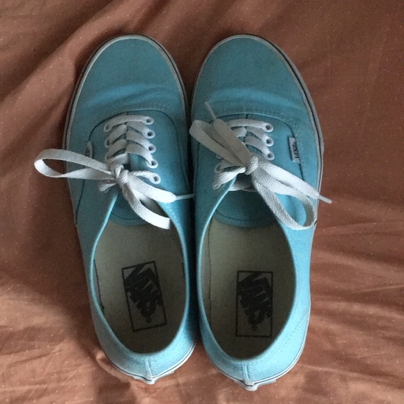 light blue authentic vans